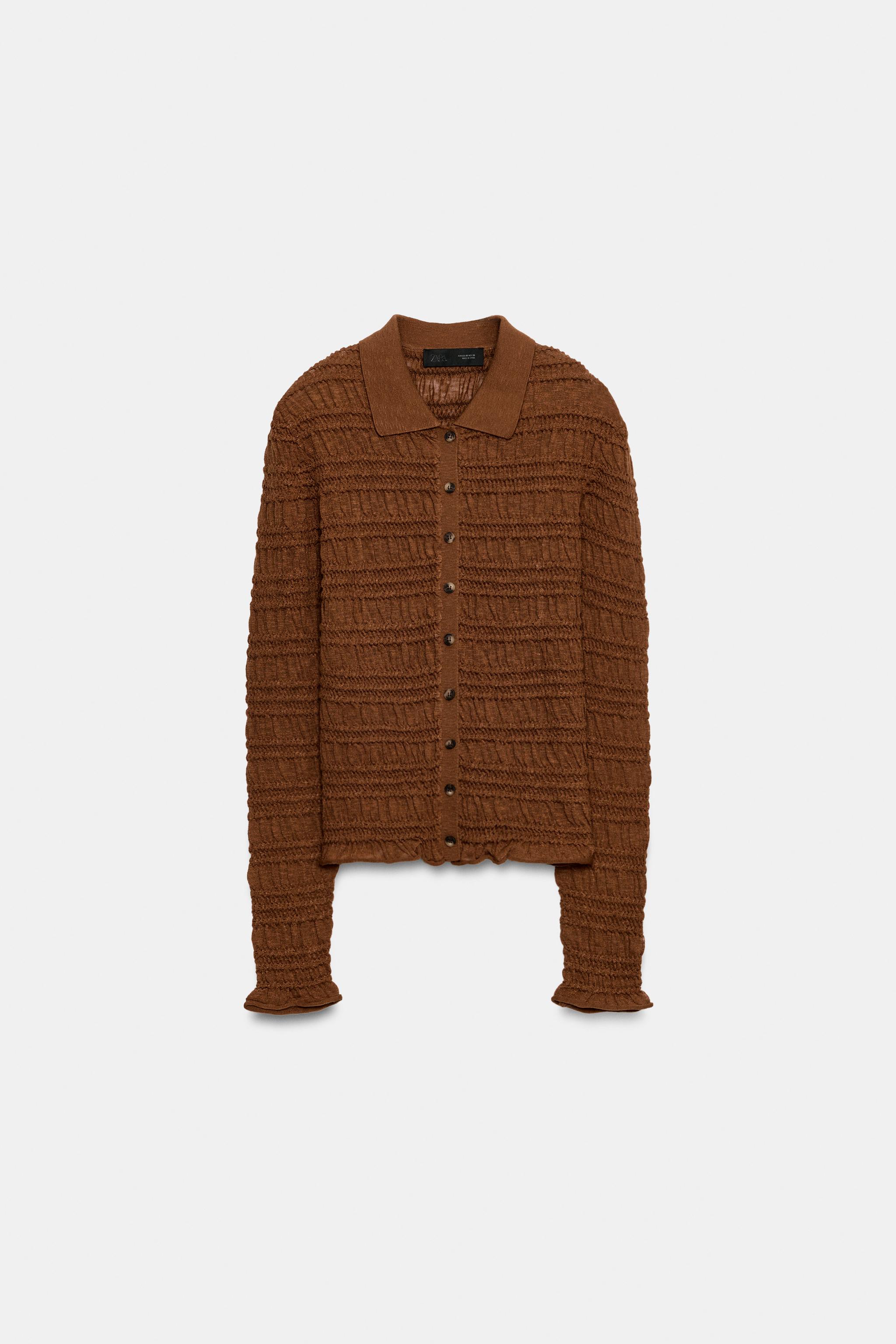 HONEYCOMB KNIT CARDIGAN
